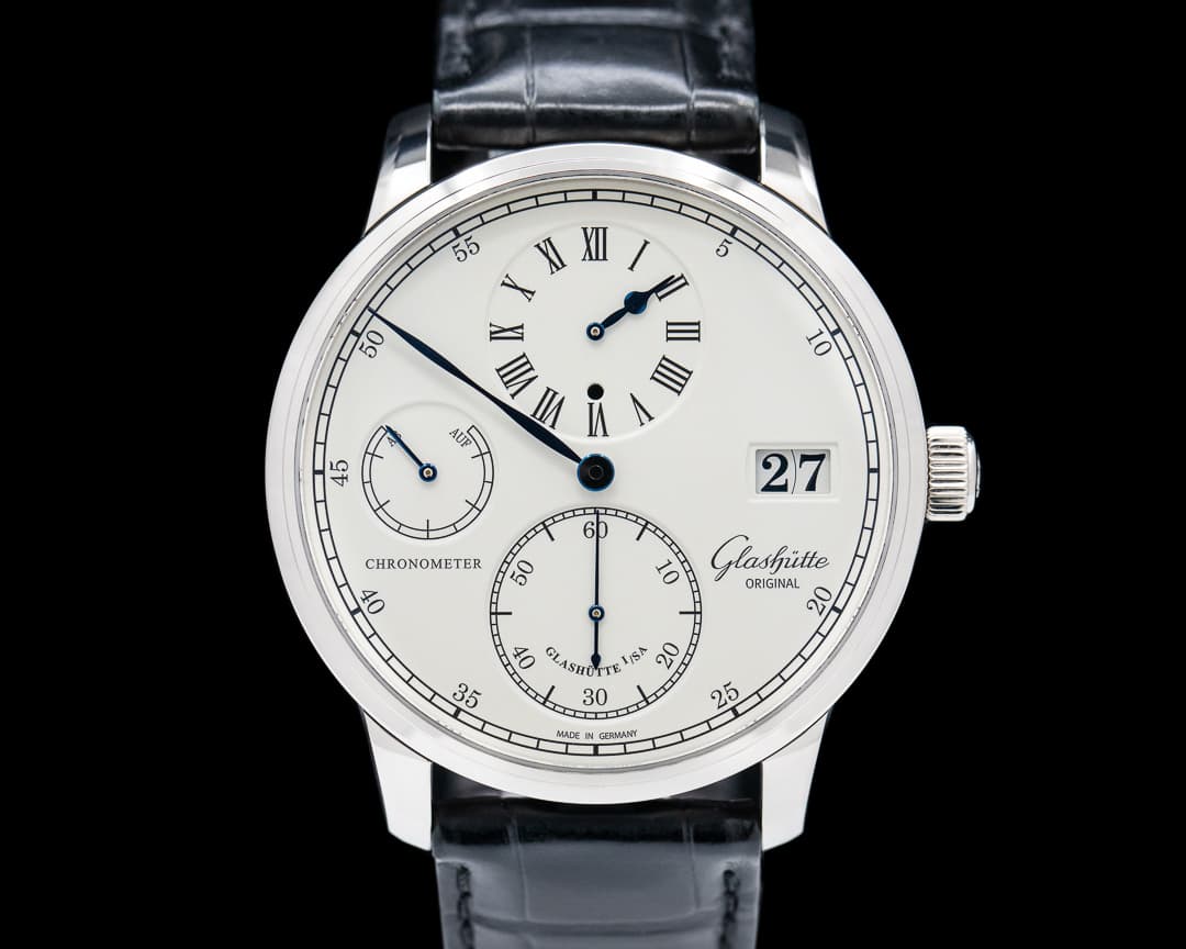 Glashutte Original Senator Chronometer 18K White Gold