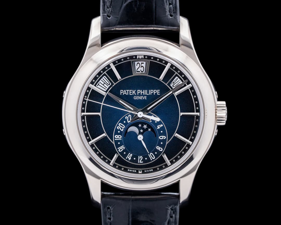 Patek Philippe Annual Calendar 5205G Blue Dial 18K White Gold 
