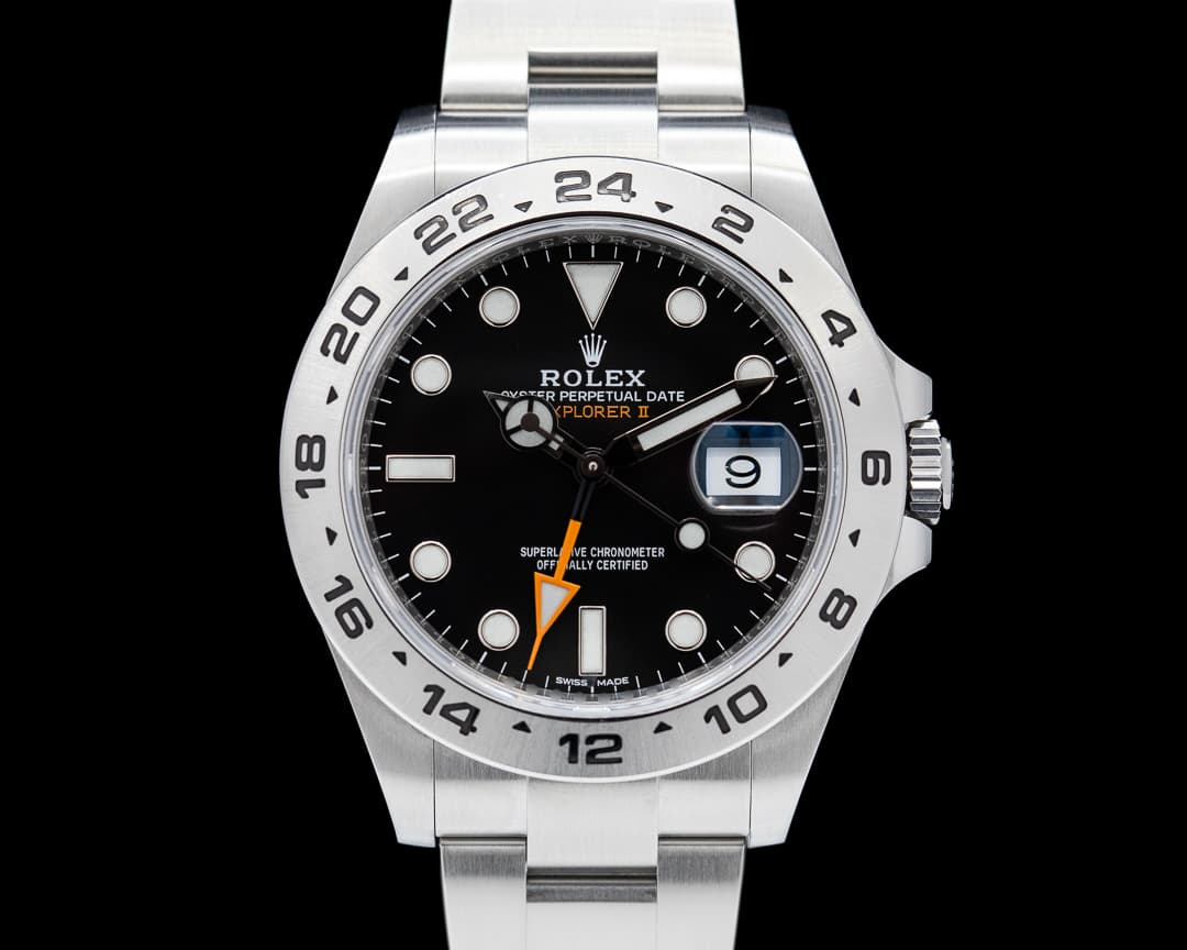 Rolex Explorer II Black Dial SS