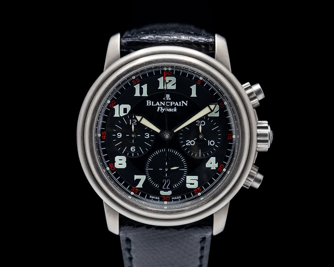 Blancpain Leman Flyback Chronograph Titanium / Black Dial 