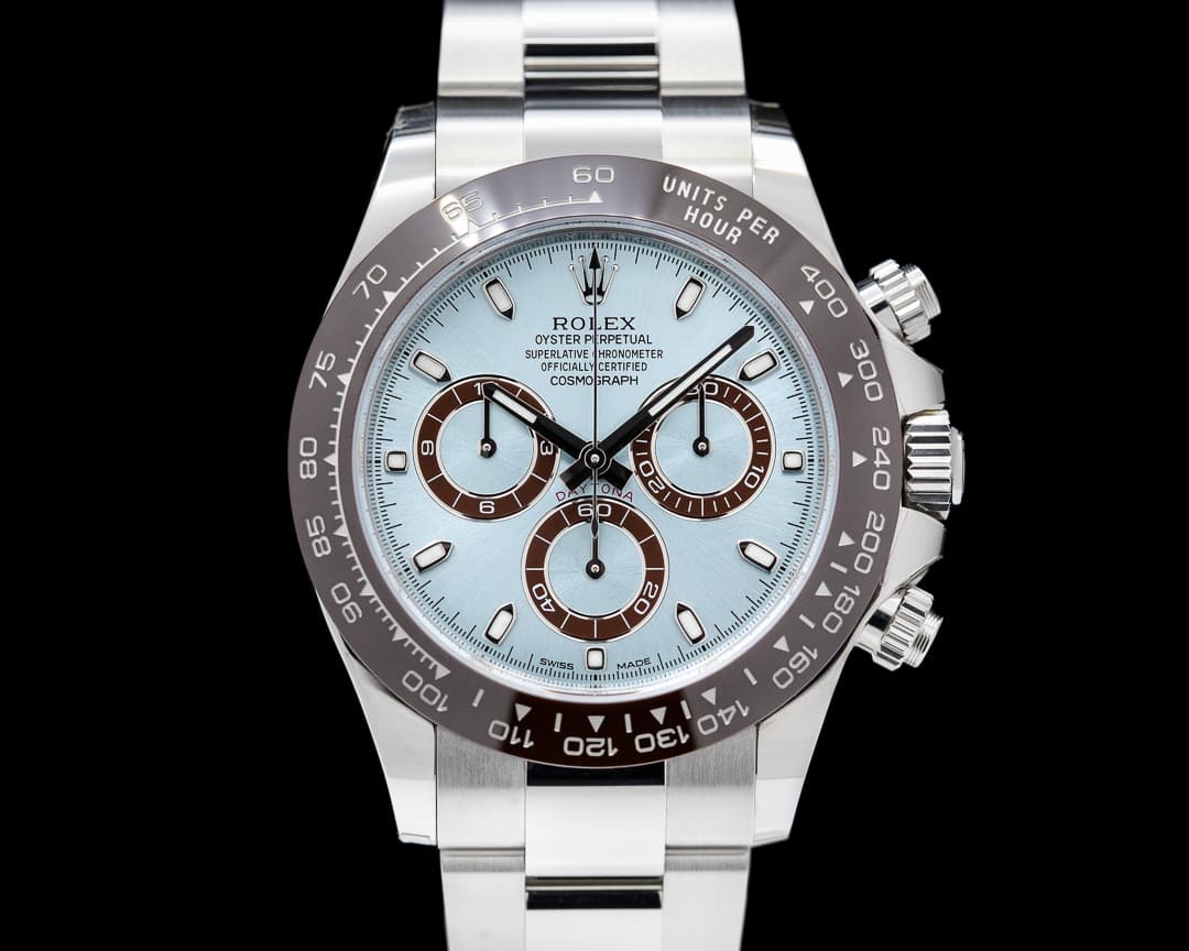Rolex Daytona 116506 Platinum Glacier Blue / Brown Ceramic 2023 UNWORN