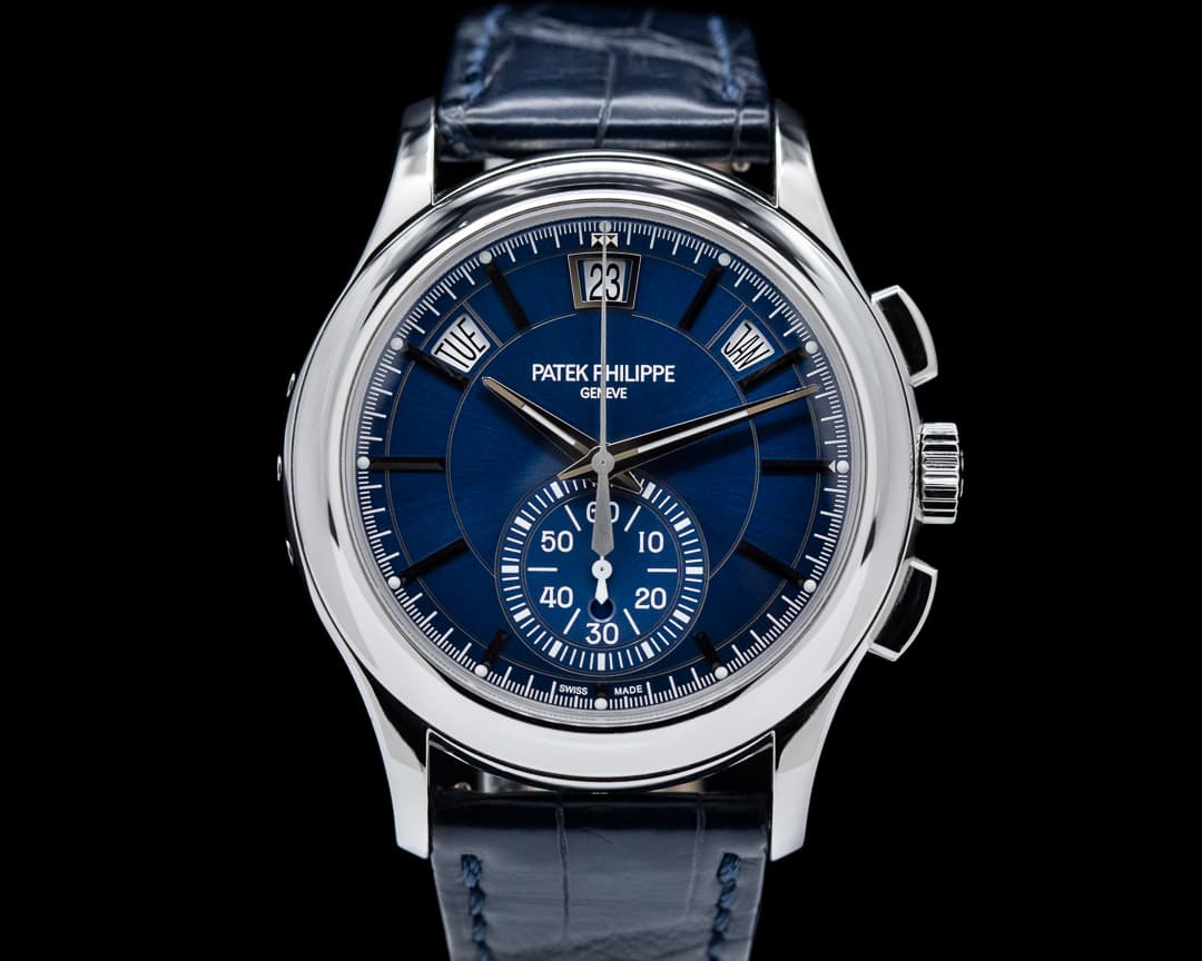 Patek Philippe 5905P Chronograph Annual Calendar PT Blue Dial DISCONTINUED