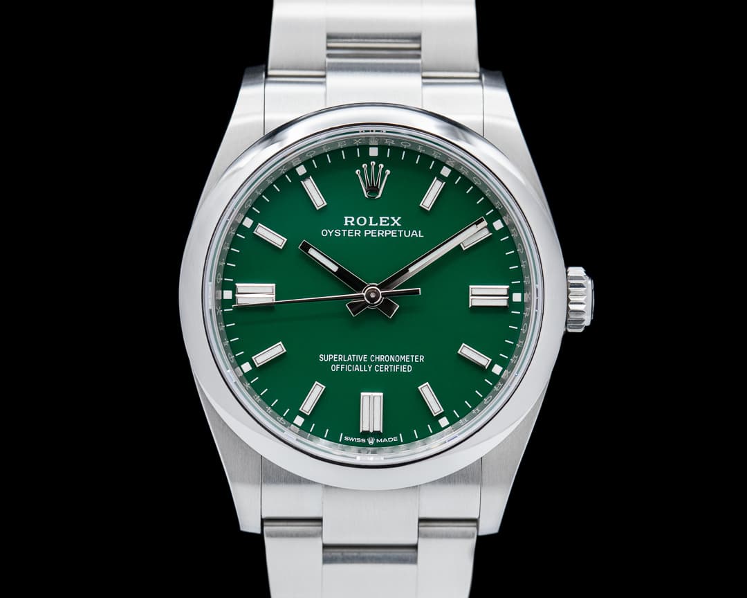 Rolex Oyster Perpetual 126000 36MM SS Green