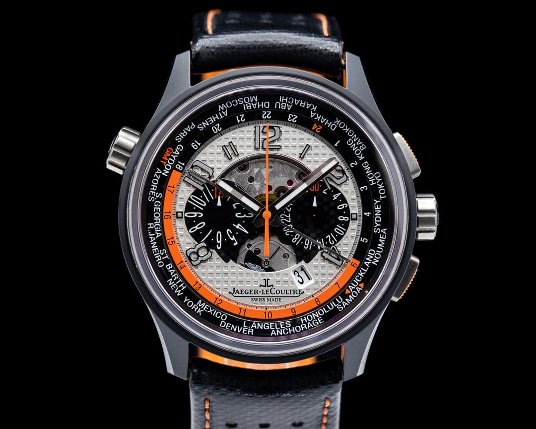 Jaeger LeCoultre AMVOX5 World Chonograph Aston Martin Ceramic / Titanium