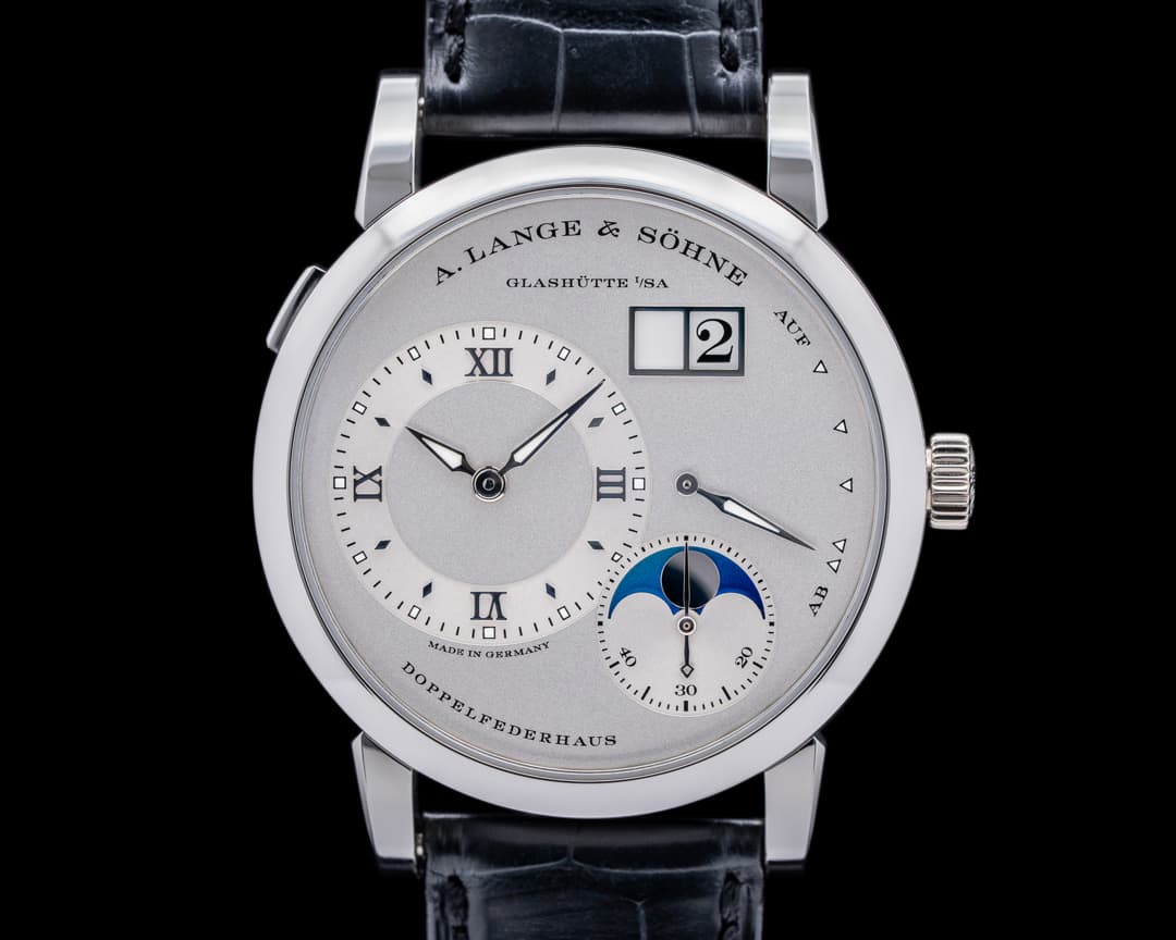 A. Lange and Sohne Lange 1 Moon 192.025 Platinum / Silver Dial
