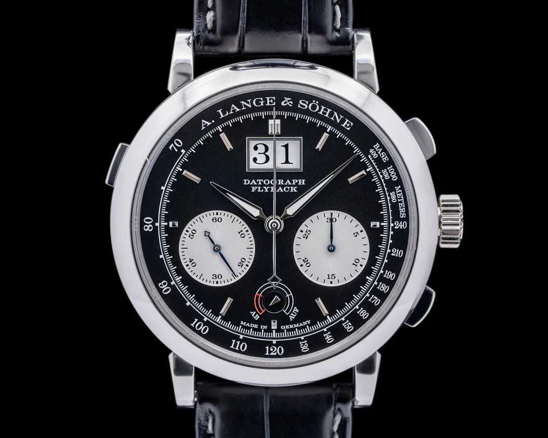 A. Lange and Sohne Datograph 405.035 Up / Down Platinum 41MM + Deployment 