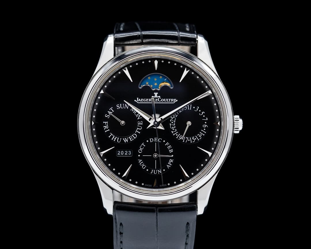 Jaeger LeCoultre Master Ultra Thin Perpetual Calendar Black Dial 39MM