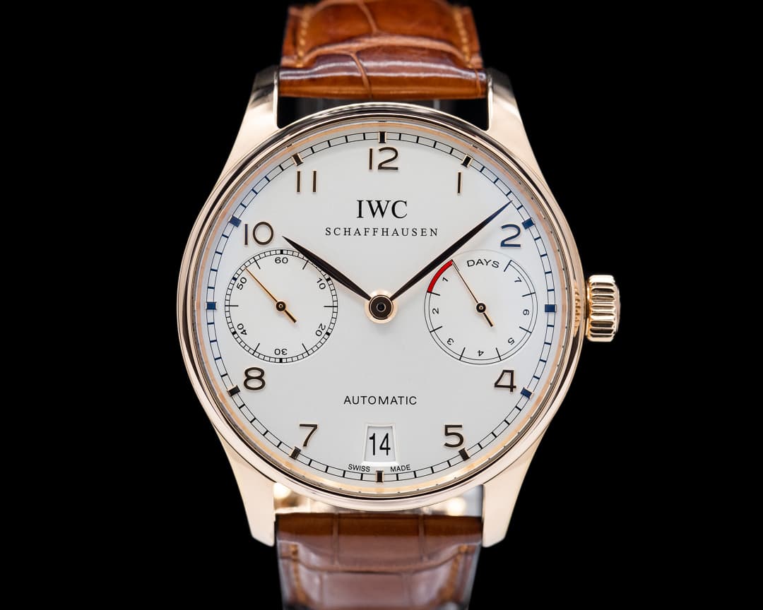 IWC Portuguese 7 Day Automatic 18K Rose Gold 
