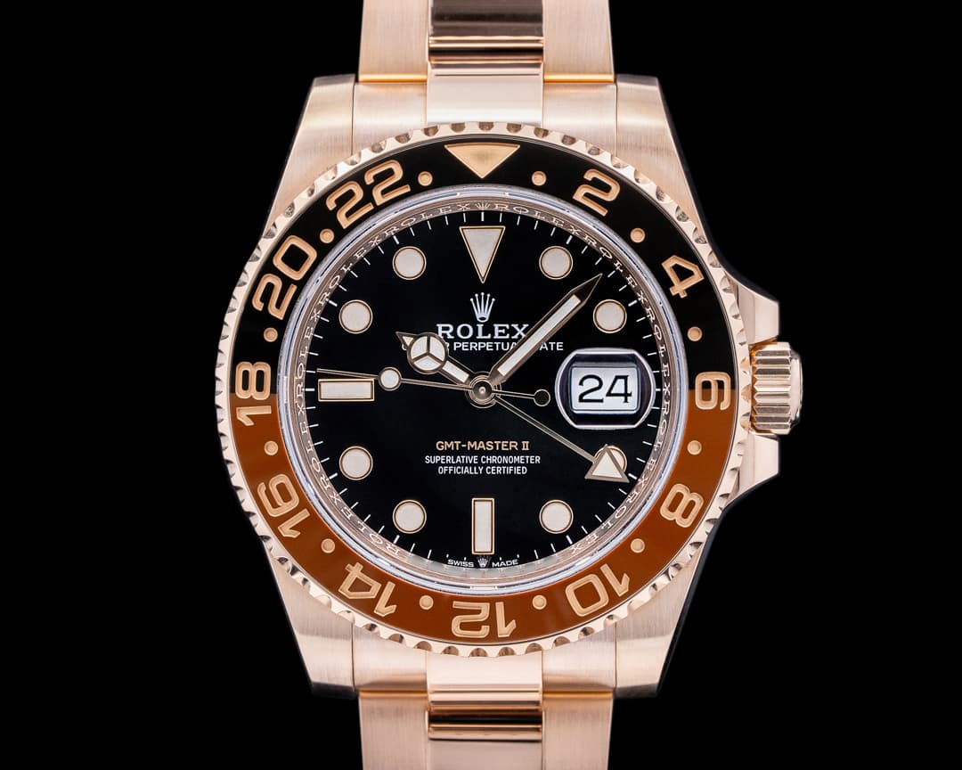 Rolex GMT Master II 126715 18K Everose Ceramic Root Beer