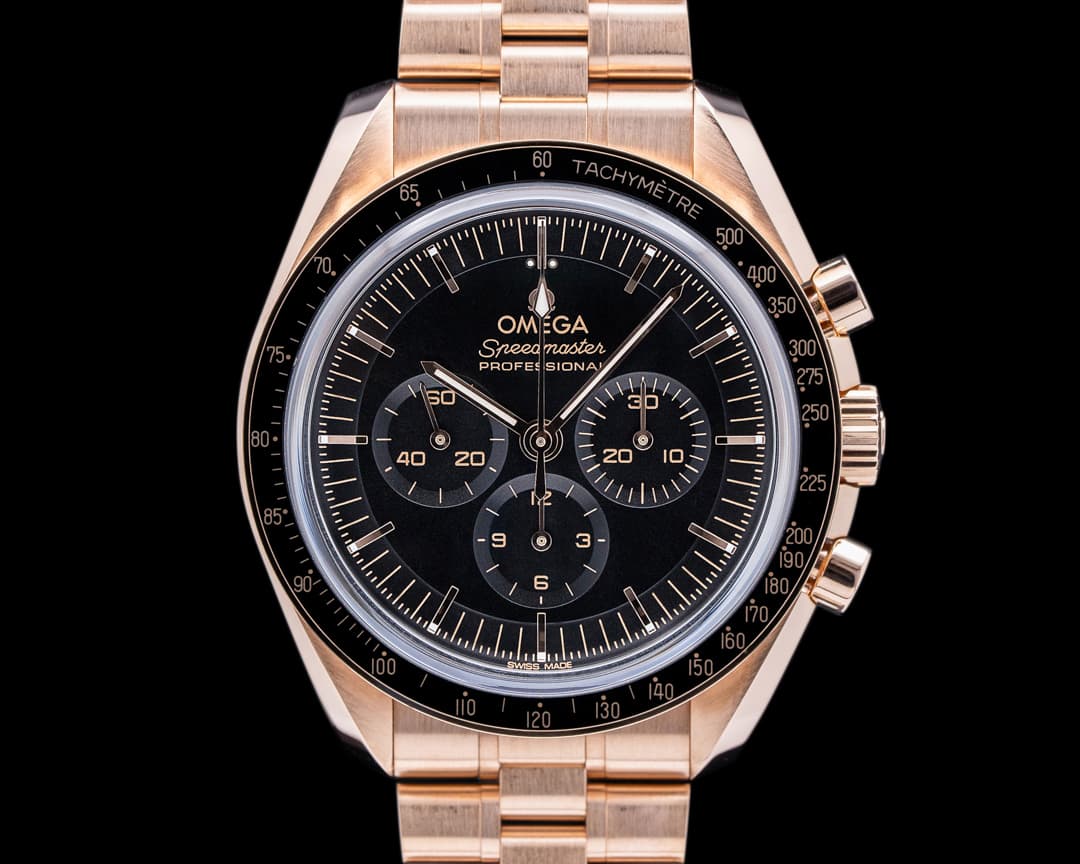 Omega Speedmaster Moonwatch Professional Sedna Gold 