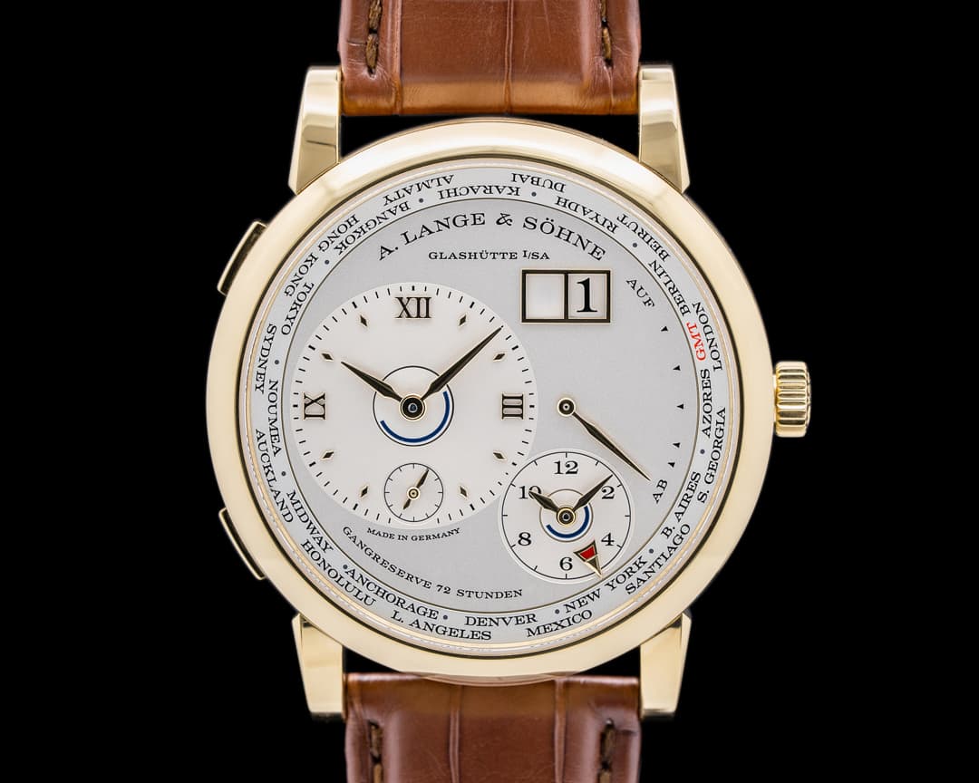 A. Lange and Sohne Lange 1 Time Zone 136.021 18K Yellow Gold Limited Edition
