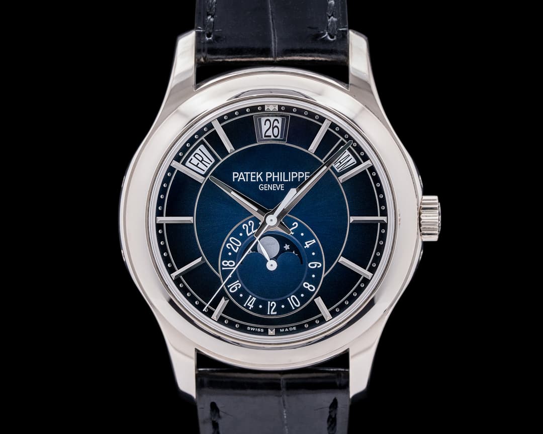 Patek Philippe Annual Calendar 5205G Blue Dial 18K White Gold 