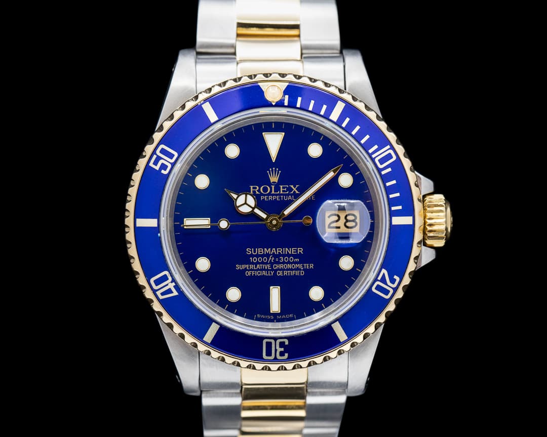 Rolex Submariner Blue Dial 18K Yellow Gold / SS