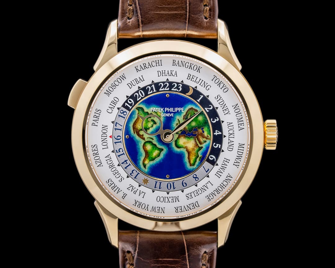 Patek Philippe World Time 5231J Enamel Dial 18K Yellow Gold UNWORN