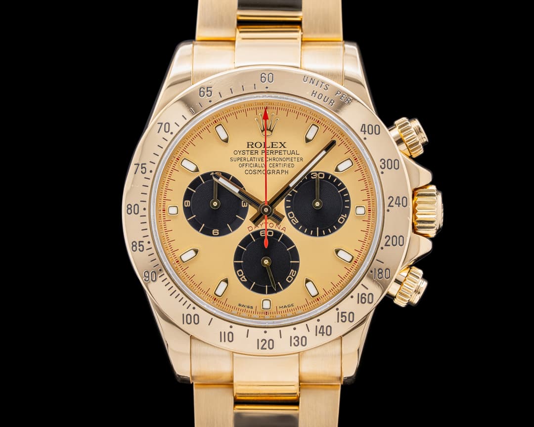 Rolex Daytona 116528 18K Yellow Gold "PAUL NEWMAN" Dial 