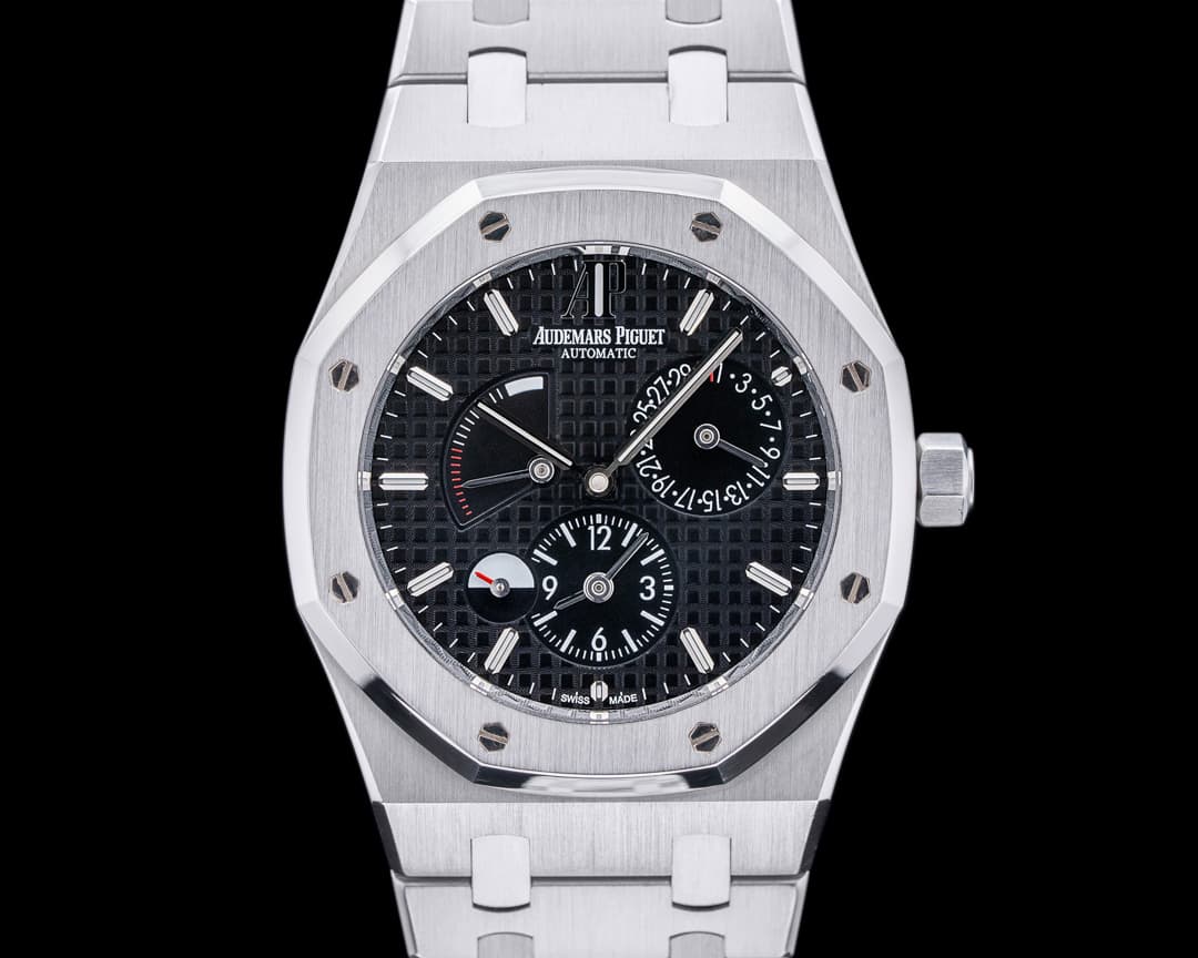 Audemars Piguet Royal Oak Dual Time 26120ST SS Black Dial FULL SET