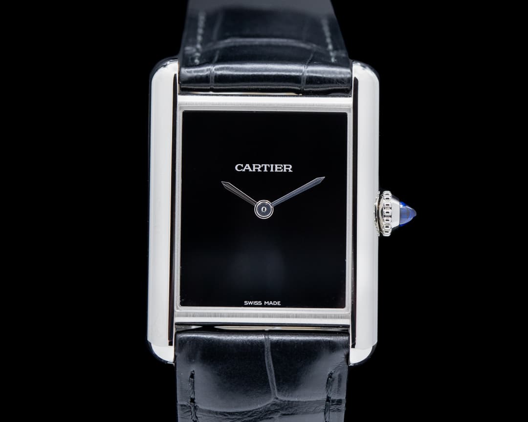 Cartier Tank Must SS Black Dial