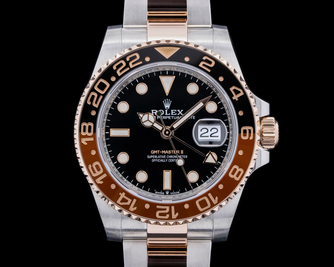 Rolex GMT Master II Ceramic Root Beer SS / 18K  