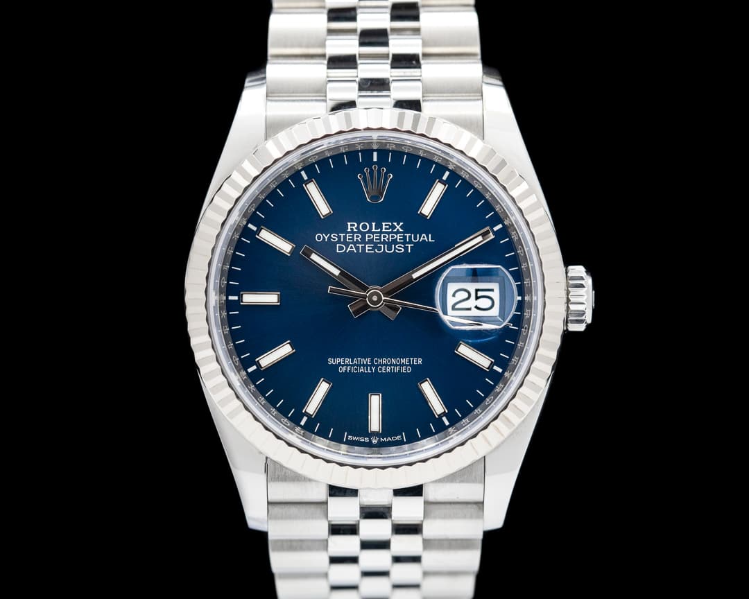 Rolex Datejust Blue Stick Dial / Jubilee Bracelet