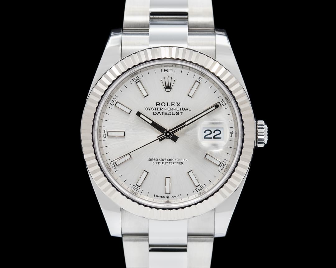 Rolex Datejust 41 Silver Stick Dial SS / Oyster