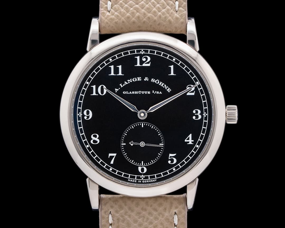 A. Lange and Sohne 1815 Black Dial 18K White Gold 