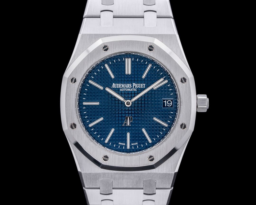 Audemars Piguet Royal Oak Extra Thin "50th Anniversary" Blue Dial SS 16202ST