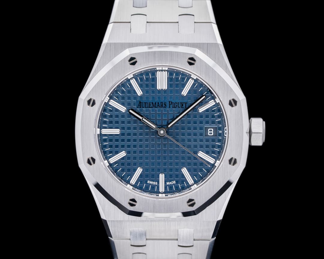 Audemars Piguet Royal Oak 15550ST 50th 37MM Anniversary Blue Dial SS 