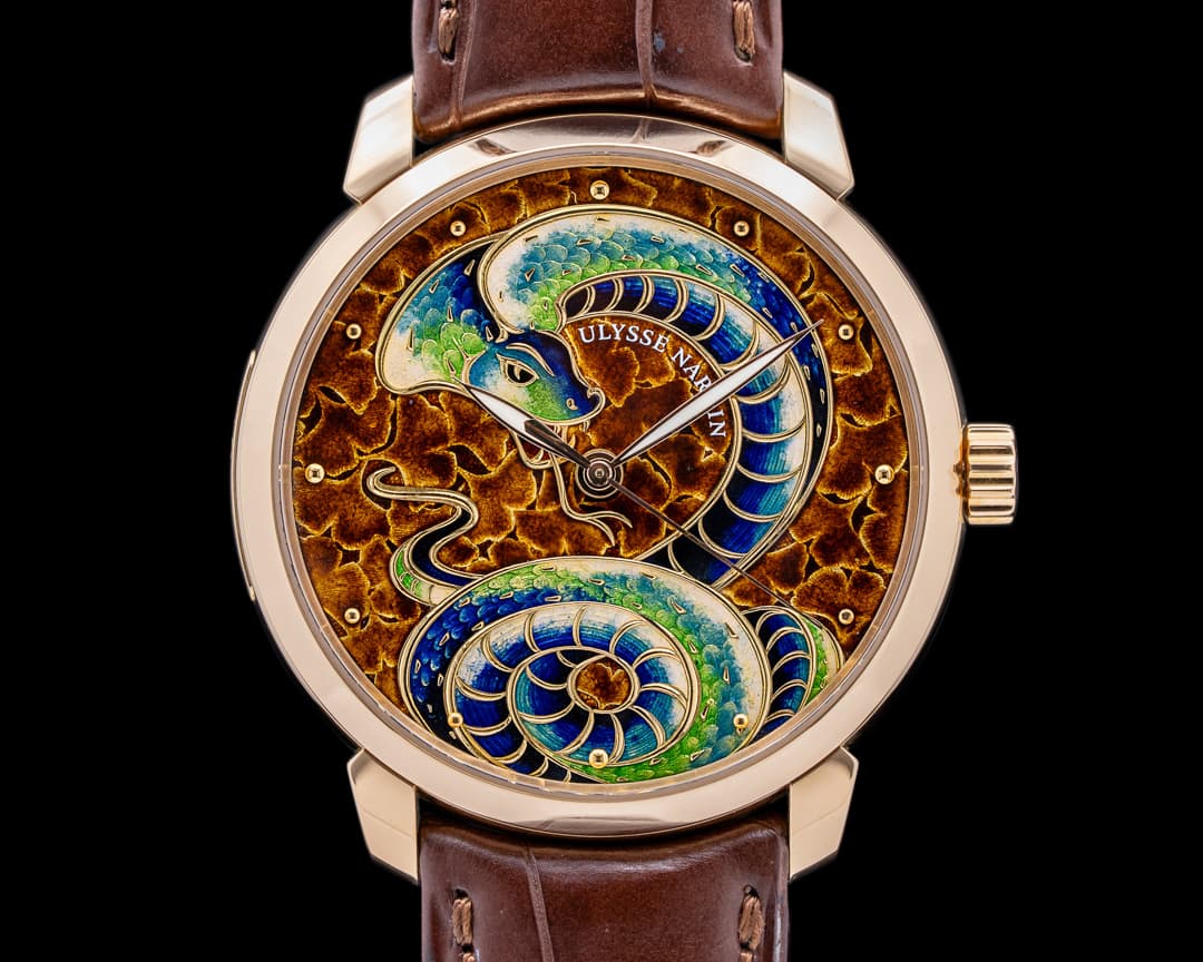 Ulysse Nardin Serpent Classico 18k Rose Gold ENAMEL DIAL