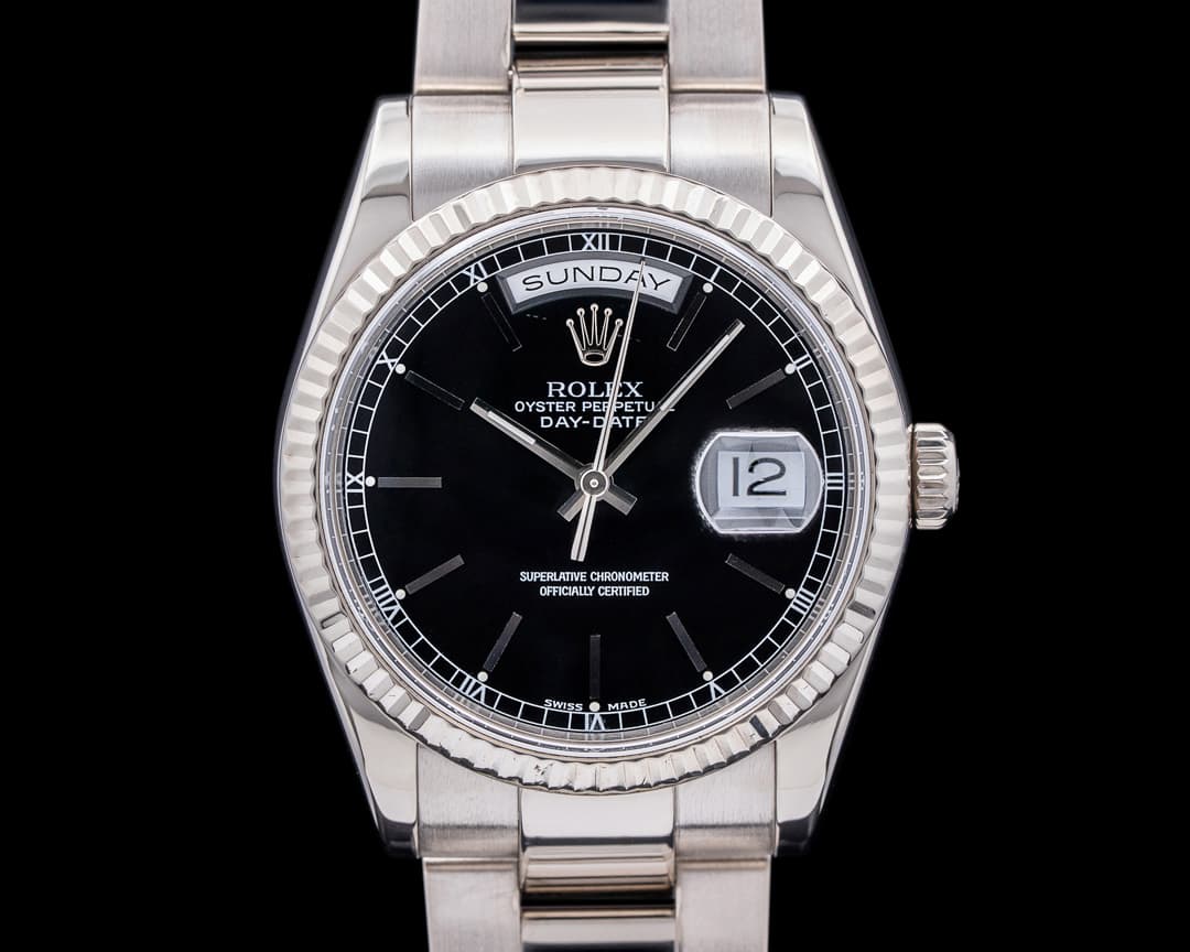 Rolex Day Date President White Stick 18K WG