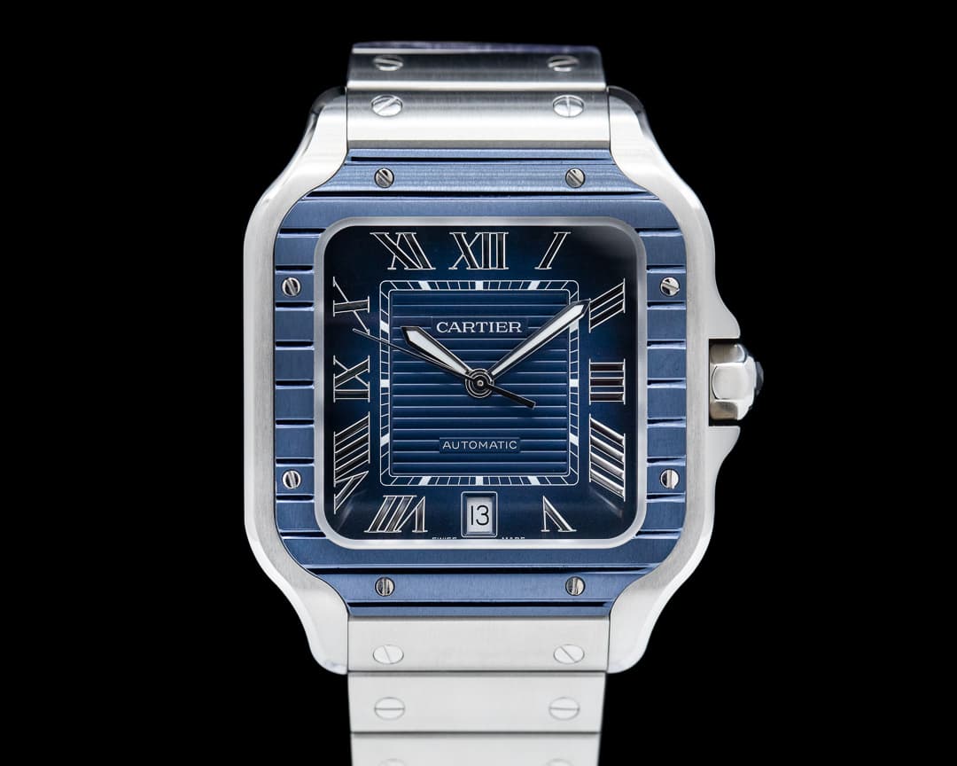 Cartier Santos Large SS / SS Blue Dial Automatic 2023