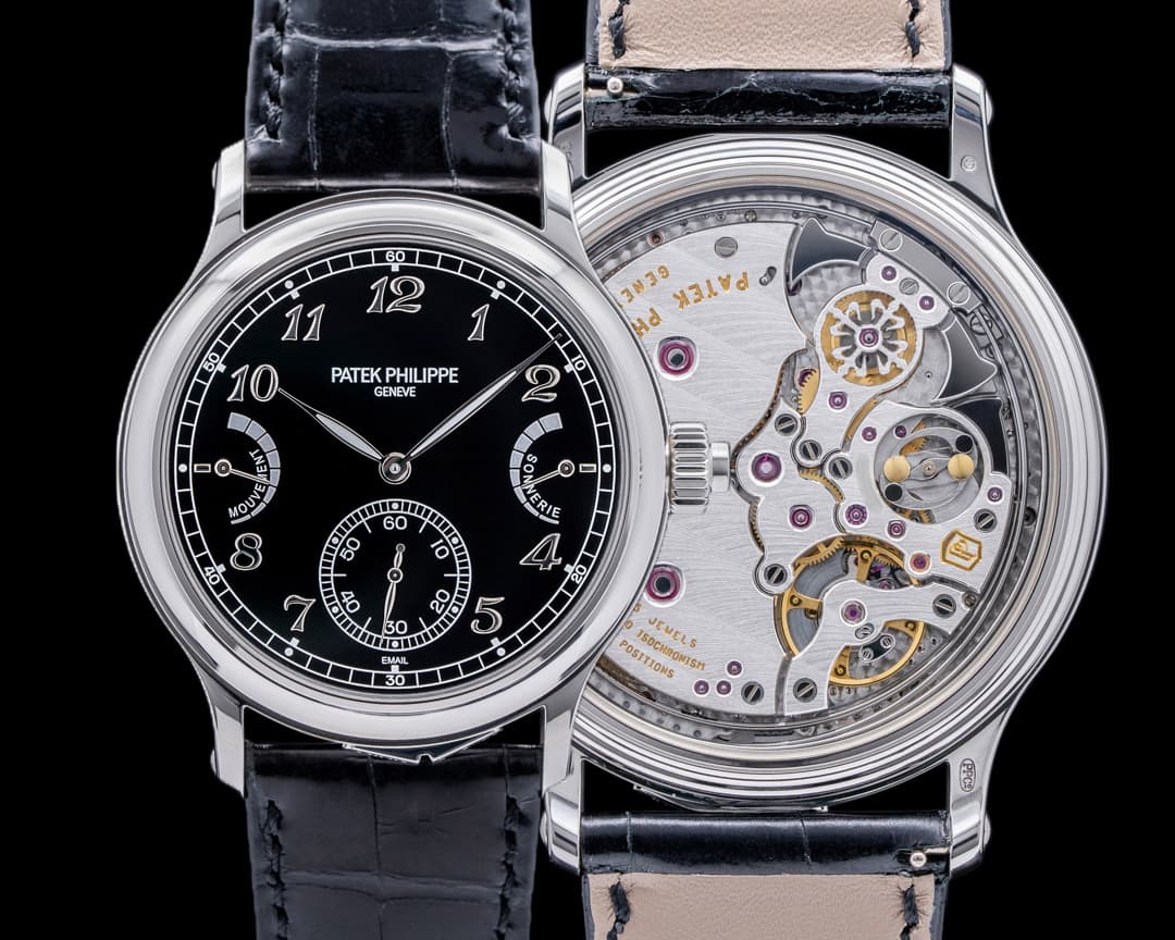 Patek Philippe 6301P Grande and Petite Sonnerie Platinum Black Enamel Dial UNWORN