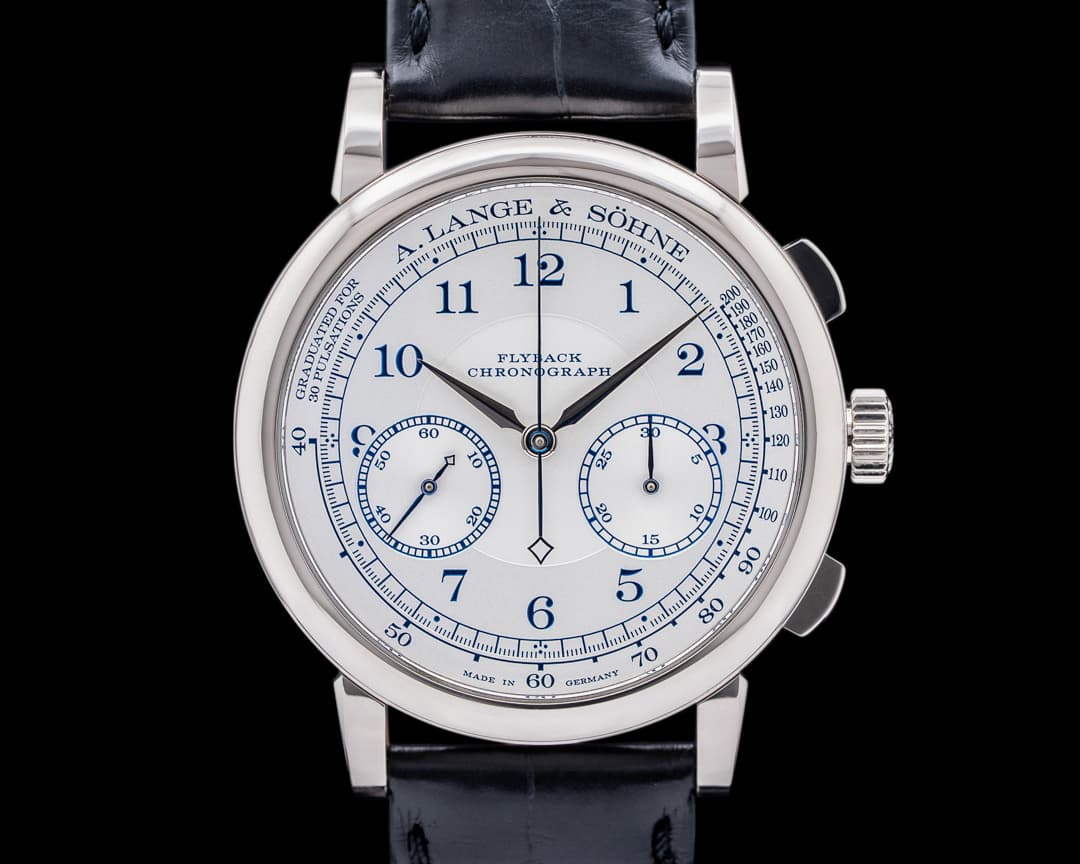 A. Lange and Sohne 1815 Chronograph 414.026 18K White Gold BOUTIQUE 