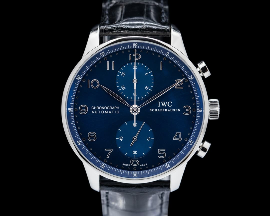 IWC Portuguese Chronograph SS Blue Dial