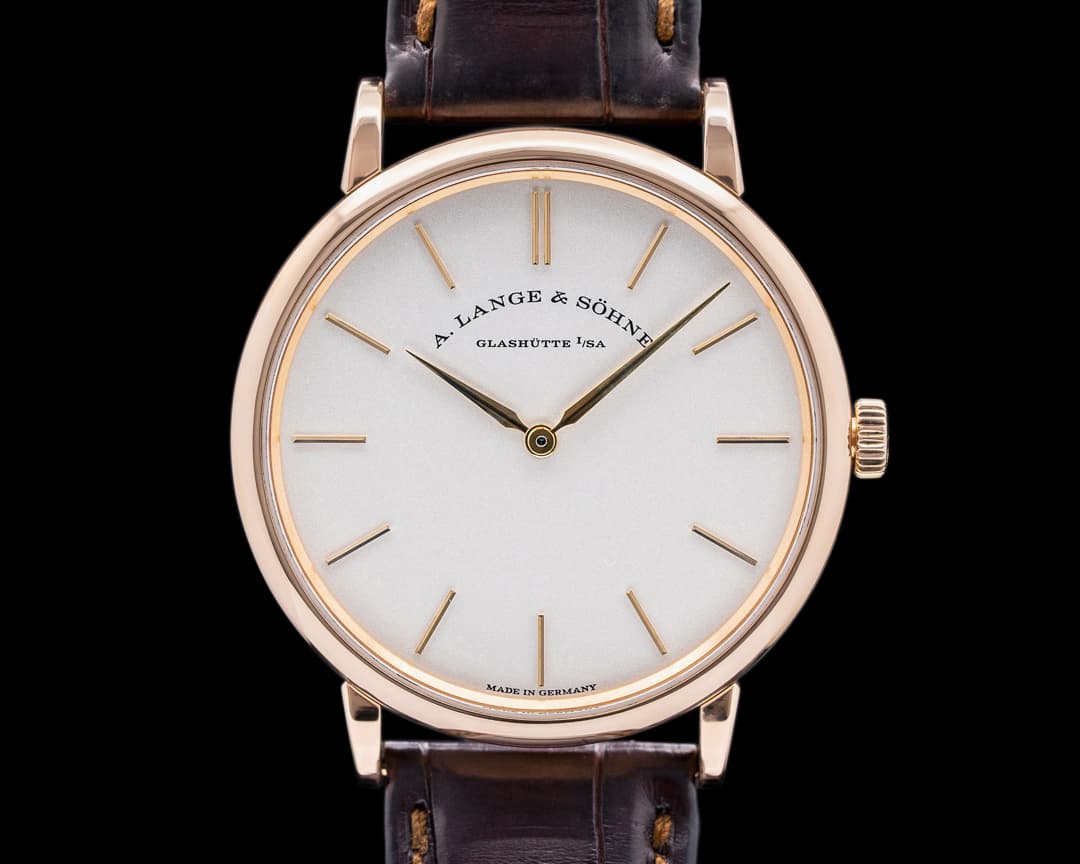 A. Lange and Sohne Saxonia Thin 37mm Manual Wind 18K Rose Gold