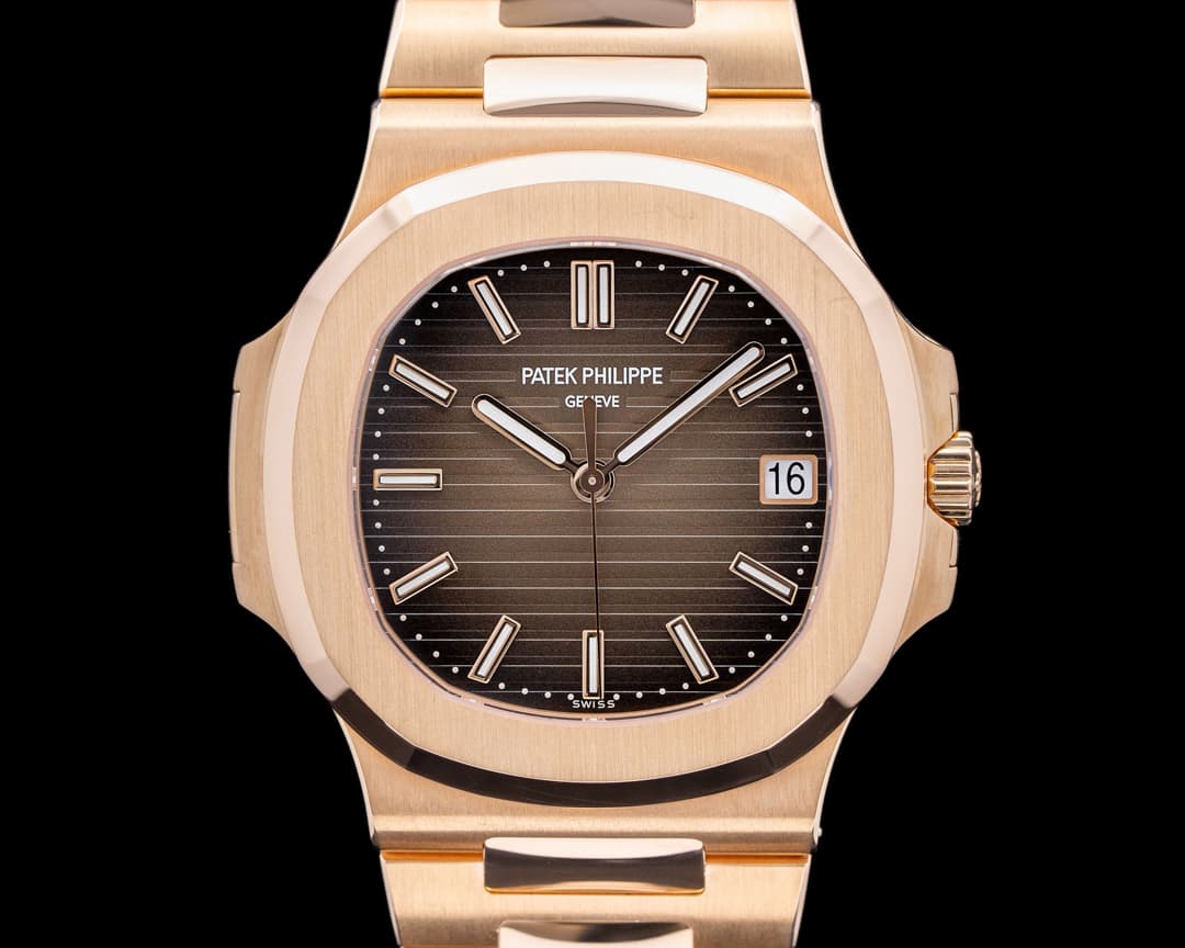 Patek Philippe Jumbo Nautilus 5711R 18K Rose Gold Brown Dial / Bracelet