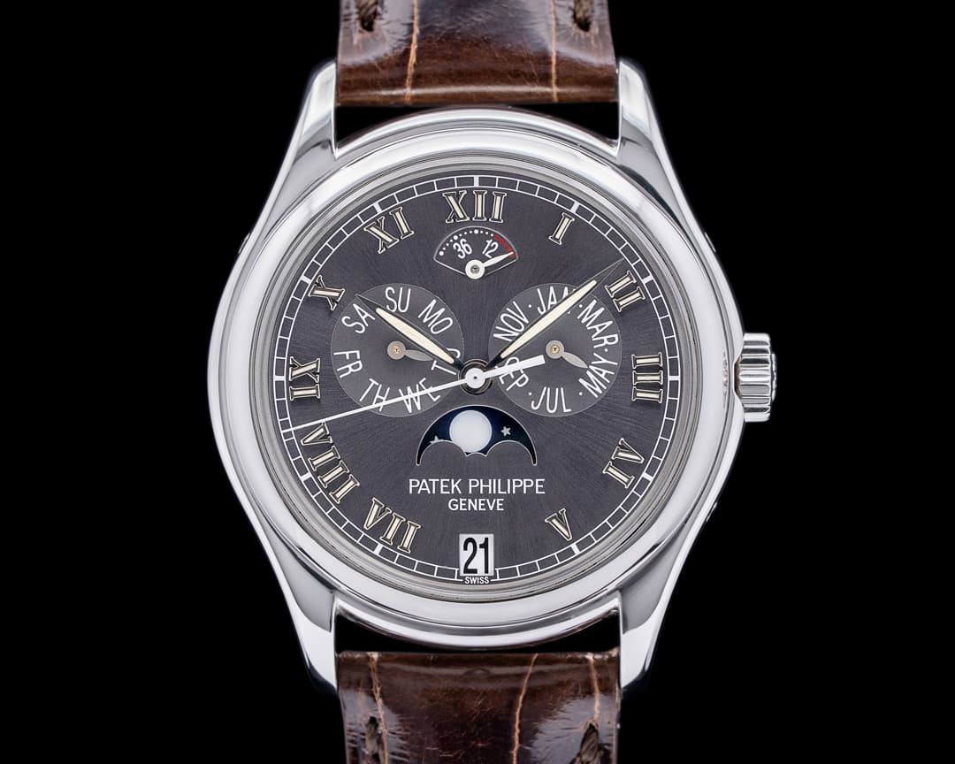 Patek Philippe Annual Calendar 5056P Power Reserve Grey Dial Platinum