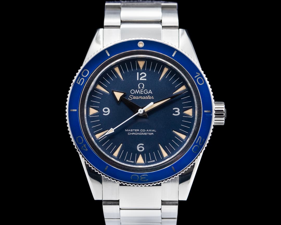 Omega Omega SeaMaster 300M Blue Dial Blue Bezel Co-Axial Titanium 41MM