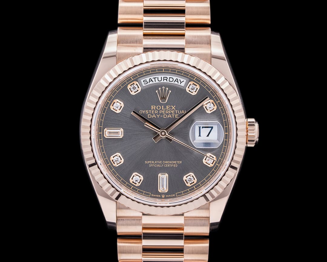 Rolex Day Date President 128235 Gray Diamond Dial 2024