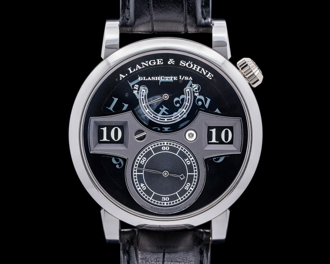 A. Lange and Sohne Zeitwerk 140.035 "Phantom" Luminous Platinum RARE
