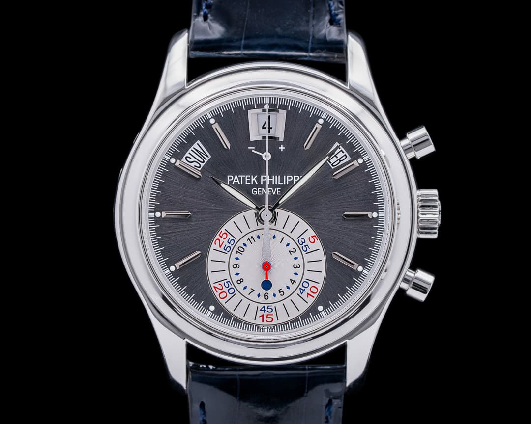 Patek Philippe Annual Calendar 5960P Chronograph Platinum Grey Dial PATEK SERVICED
