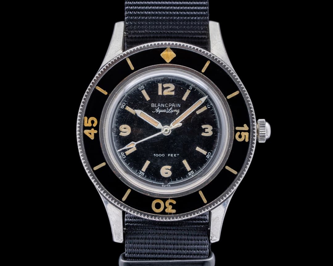 Blancpain Vintage Fifty Fathoms Aqualung 1000FT  "Jacques Cousteau" 41MM