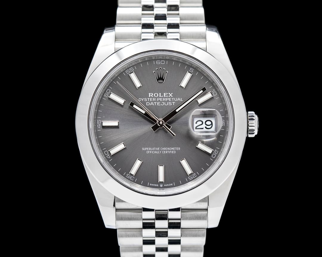 Rolex Datejust 41 126300 Rhodium Stick Dial SS 2022