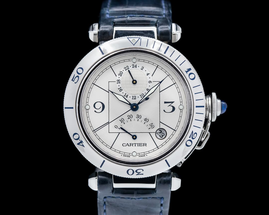 Cartier Pasha Power Reserve GMT SS 38.5MM
