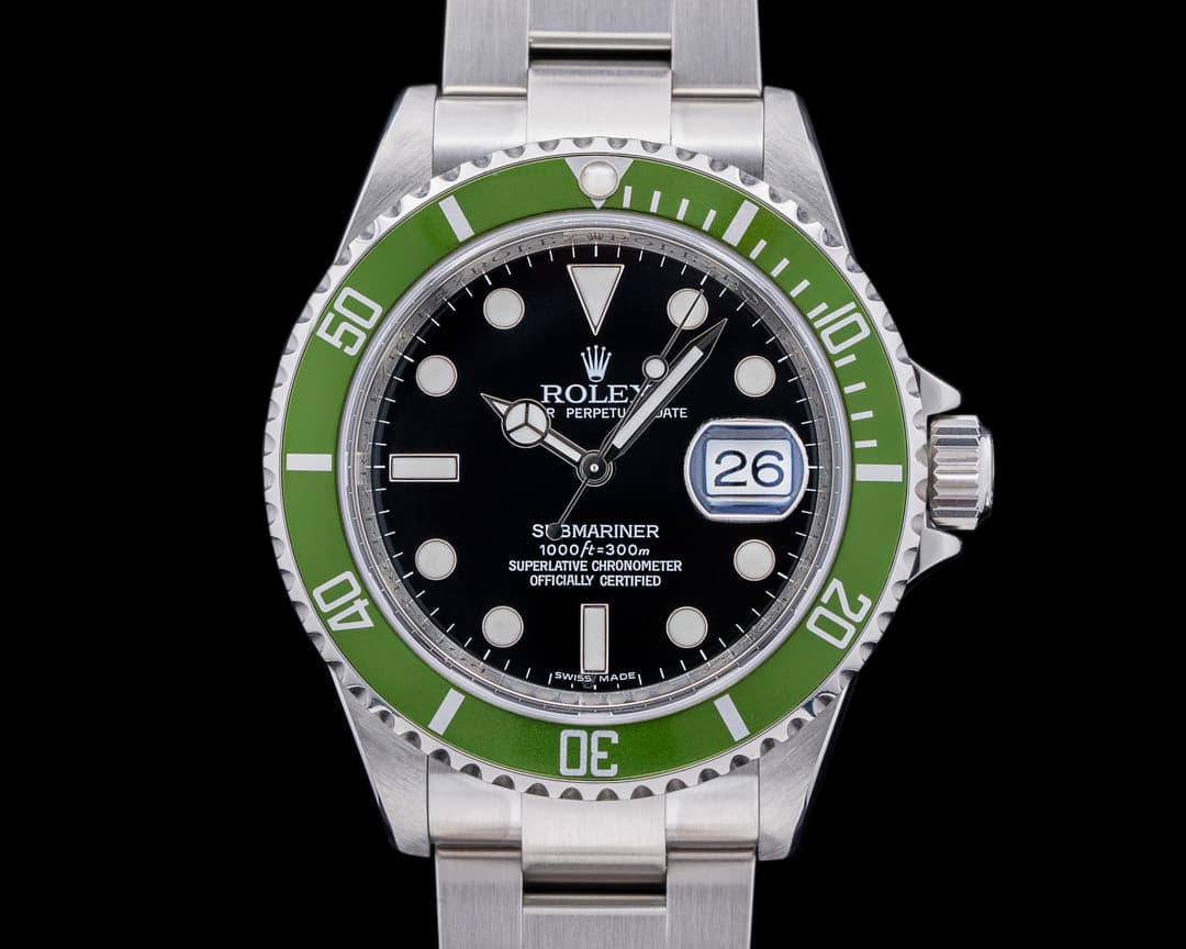 Rolex Submariner 50th Anniversary SS Green Bezel FULL SET Mark 4 