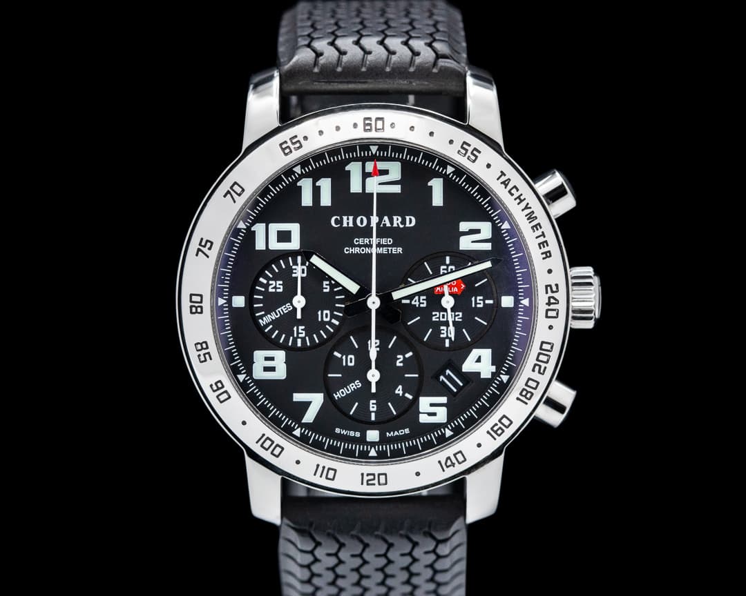 Chopard Mille Miglia Chronograph Black Dial SS / Rubber