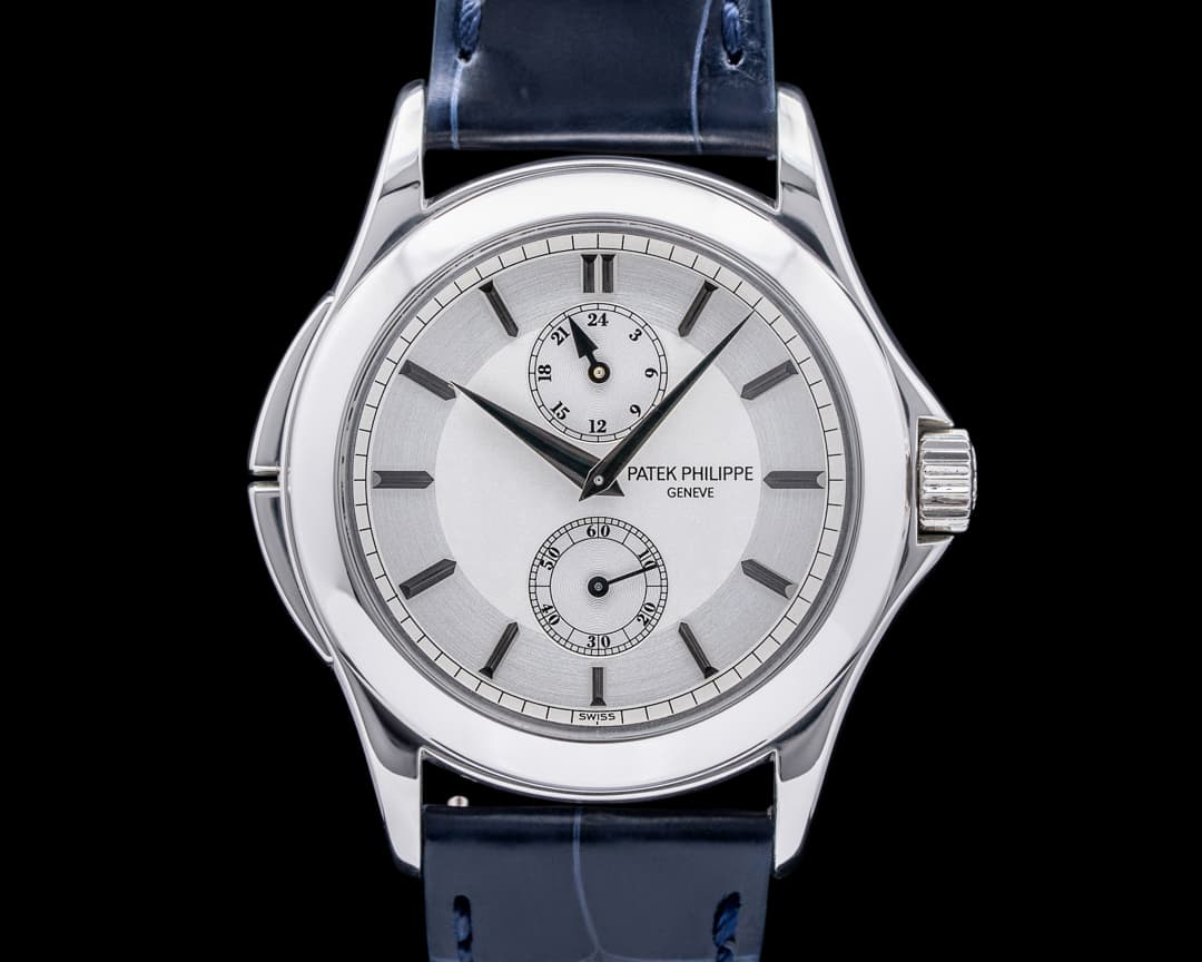 Patek Philippe Travel Time Manual Silver Dial Platinum 