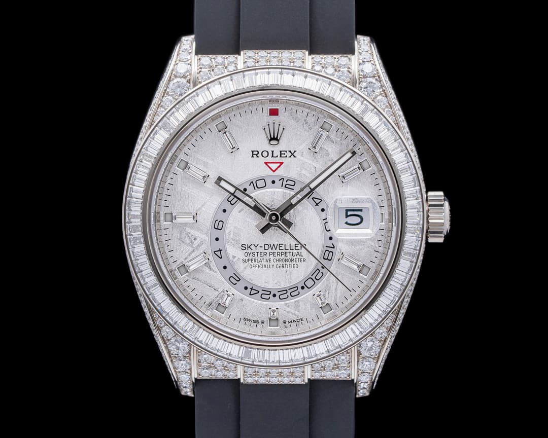 Rolex Sky Dweller 336259TBR 18K White Gold / OysterFlex Meteorite Diamonds