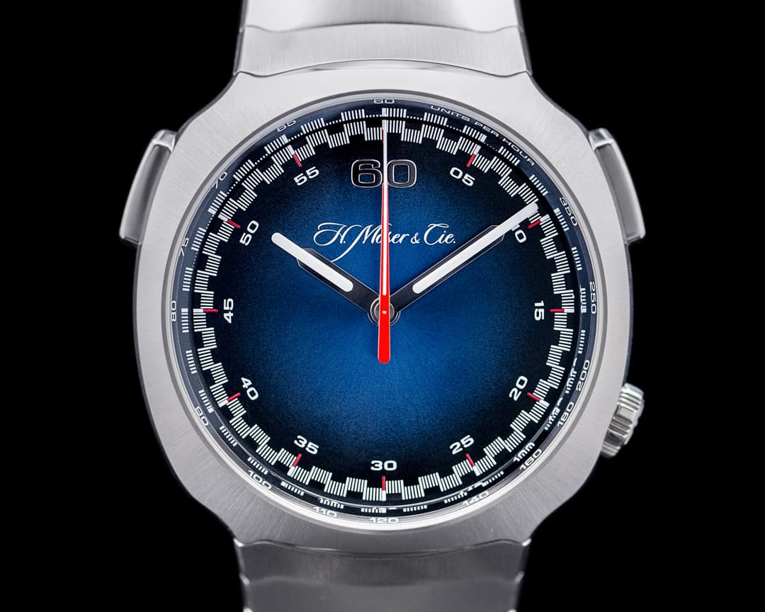 H. Moser and Cie. Moser Streamliner Flyback Chronograph Blue Dial 
