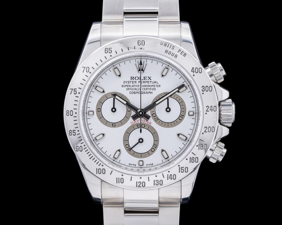 Rolex Daytona 116520 White Dial SS COMPLETE + SERVICED