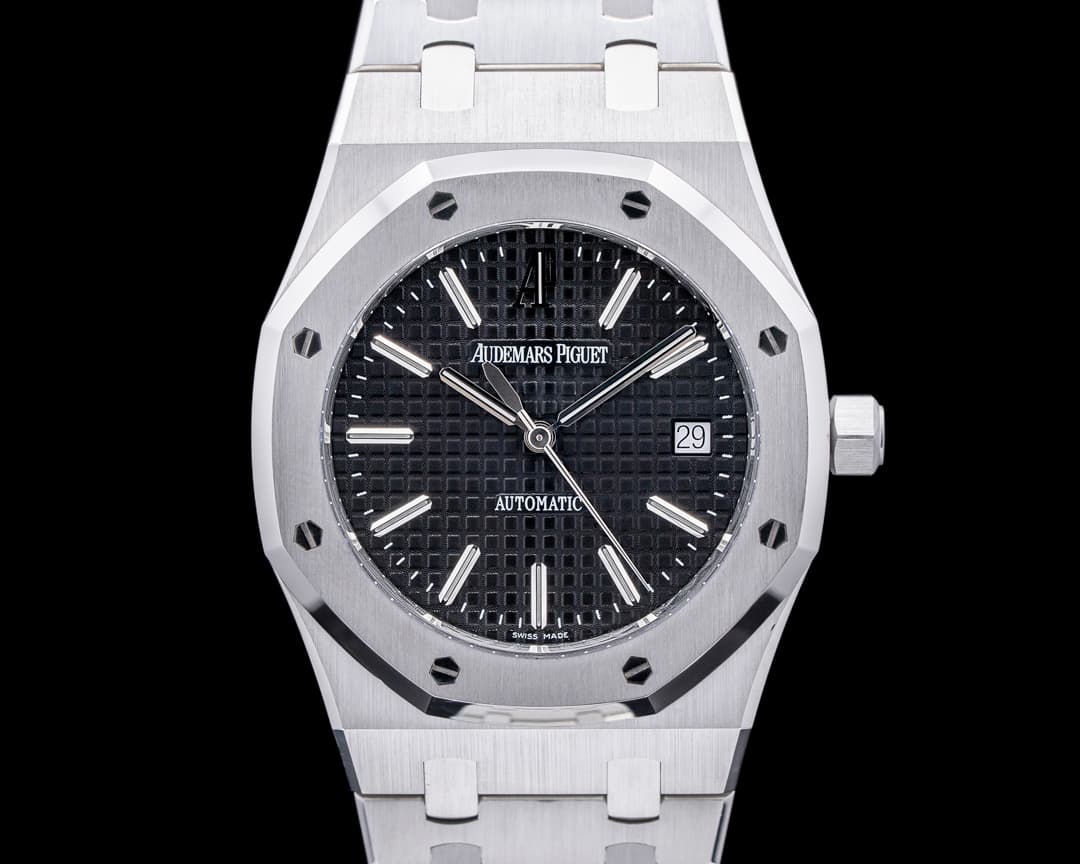 Audemars Piguet Royal Oak 15300ST Black Dial SS 39MM SERVICED
